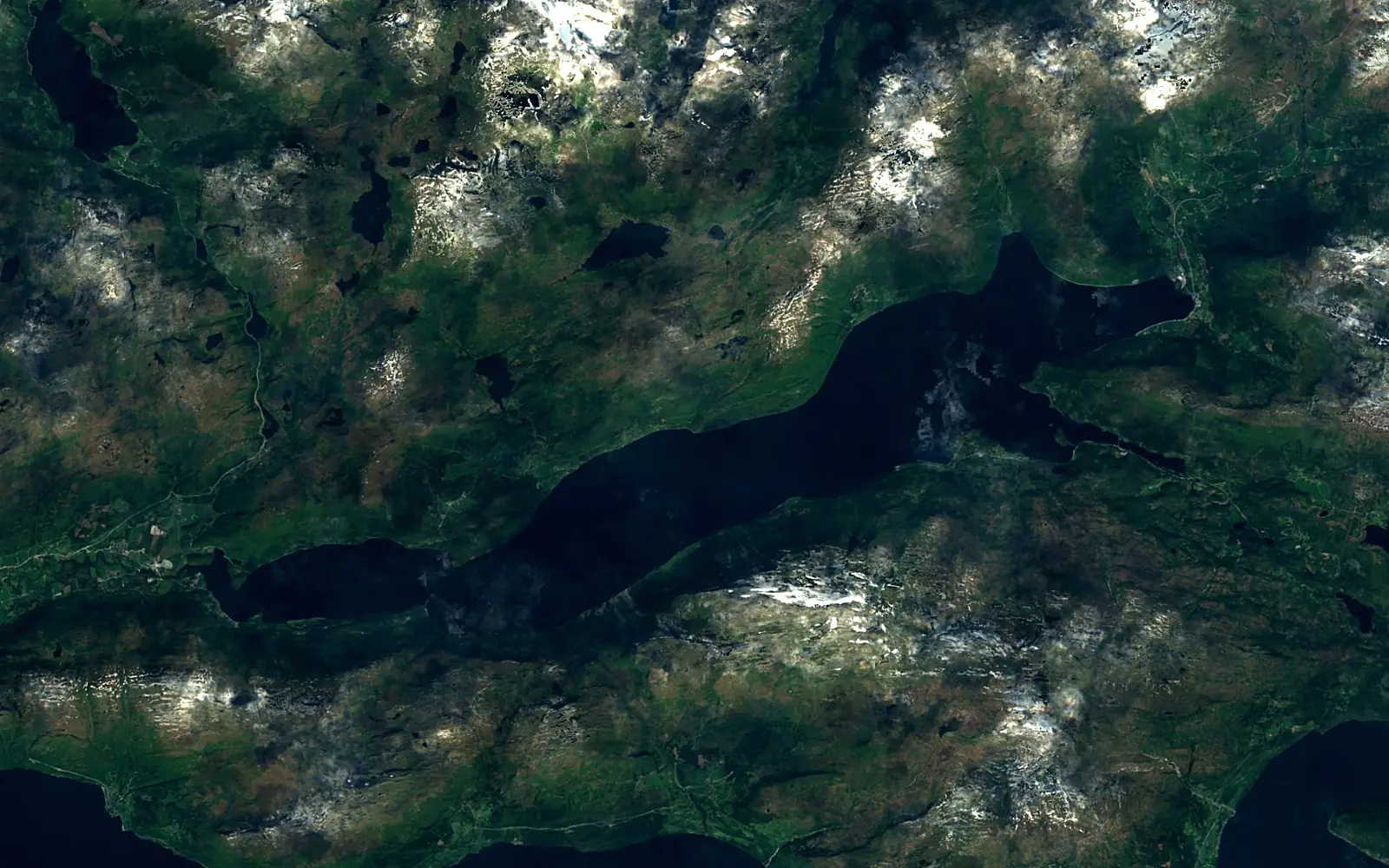 Hornindalsvatnet seen from space (Sentinel-2)