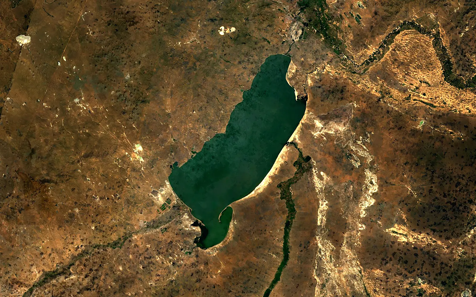 Hulun Lake seen from space (Sentinel-2)