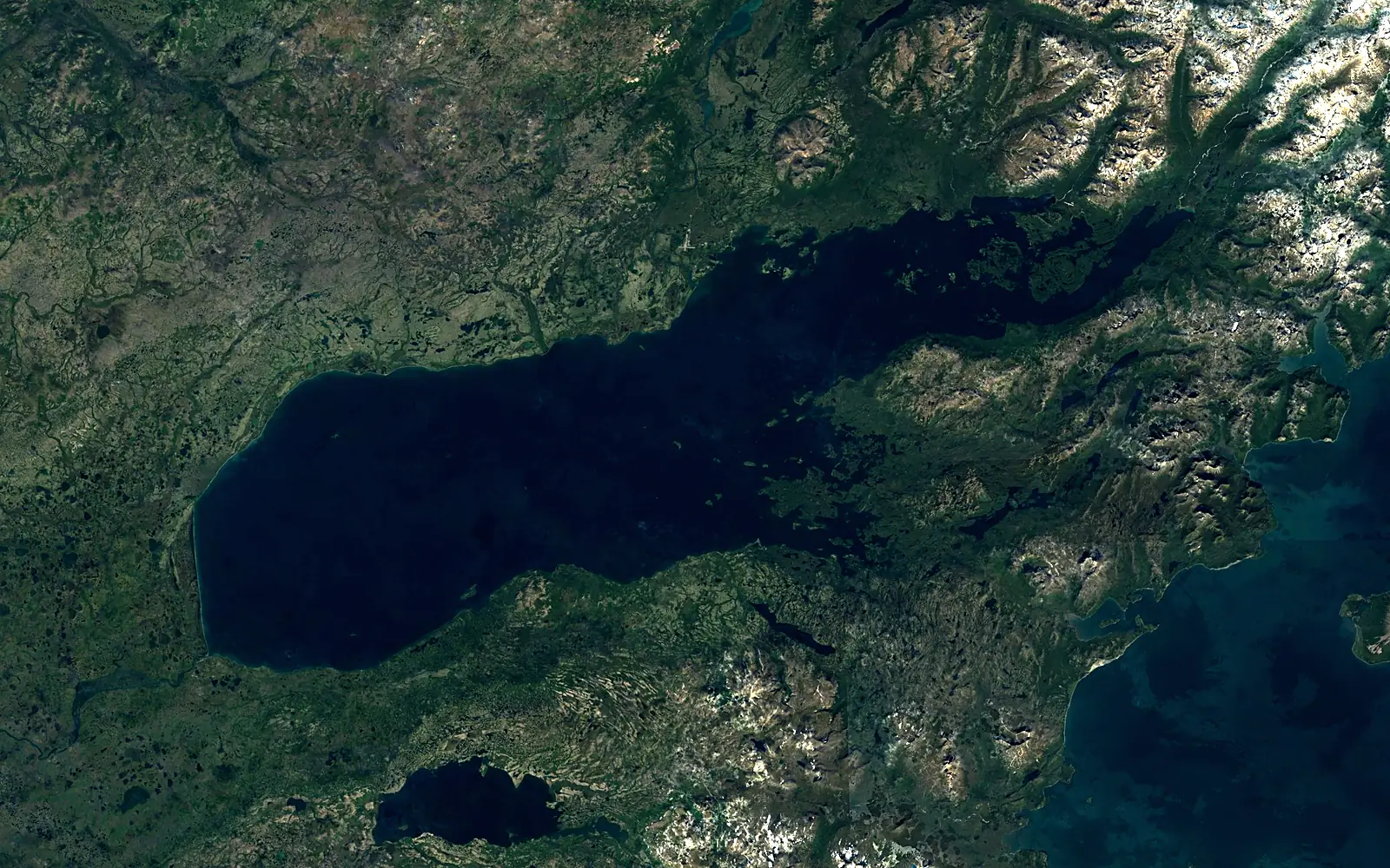 Iliamna Lake seen from space (Sentinel-2)