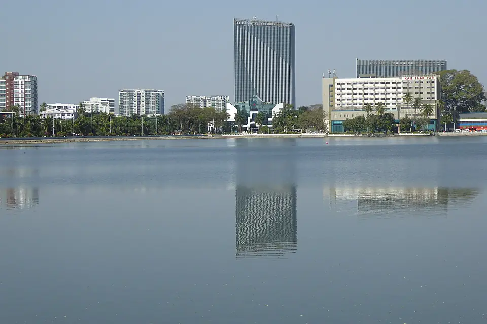 Yangon water panorama