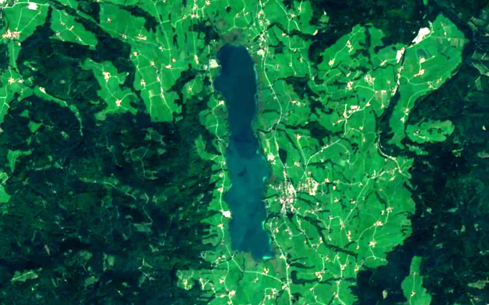 Irrsee seen from space (Sentinel-2)