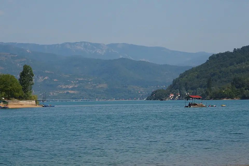 Boat at Jablanica lake
