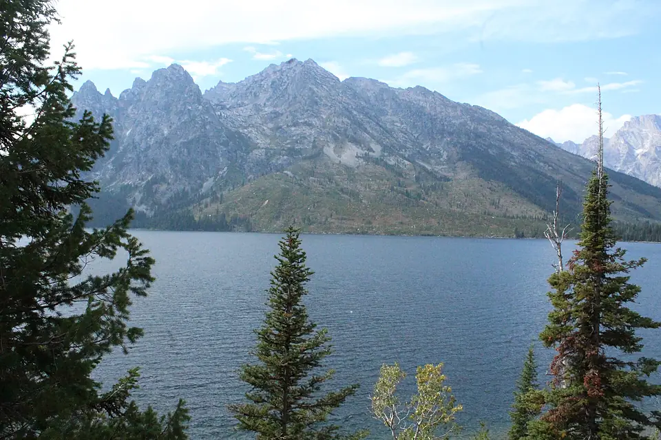 Another view of Grand Teton with Jackson Lake in the foreground