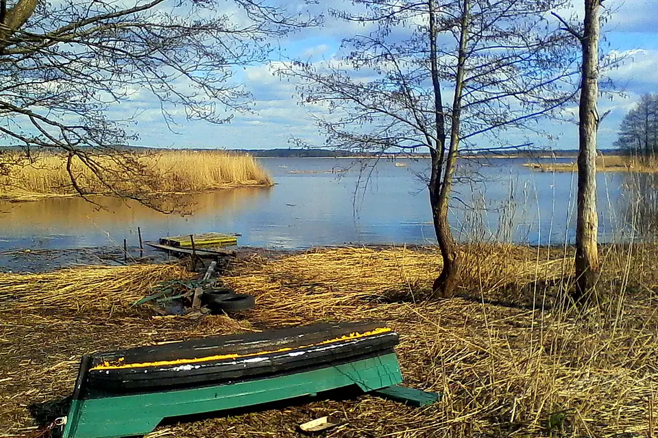 Juglas ezers aprīlī. Juglas lake at April, 2015 - panoramio