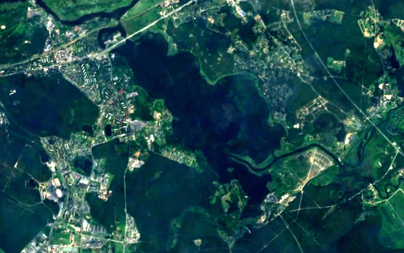 Jugla Lake seen from space (Sentinel-2)