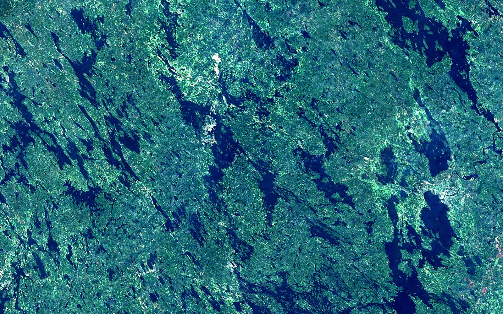 Kallavesi seen from space (Sentinel-2)