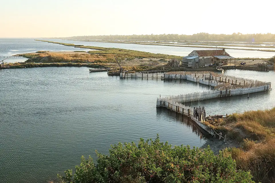 A fishermen house in Karavasta Lagoon (Divjakë-Karavasta National Park)