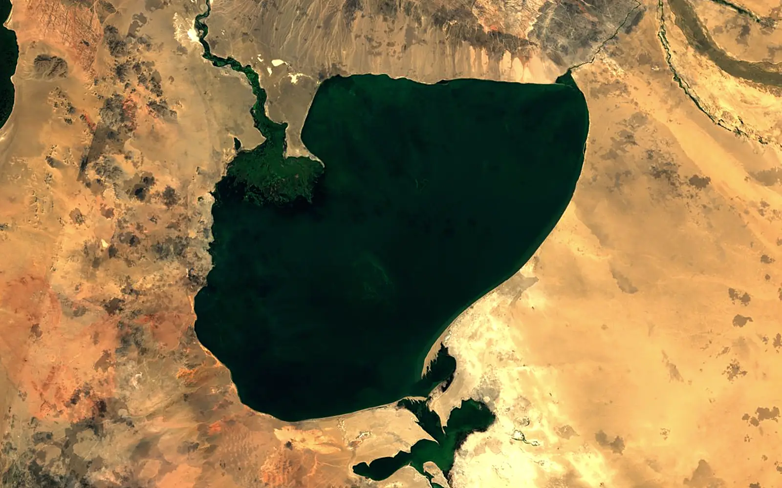 Khar Lake seen from space (Sentinel-2)