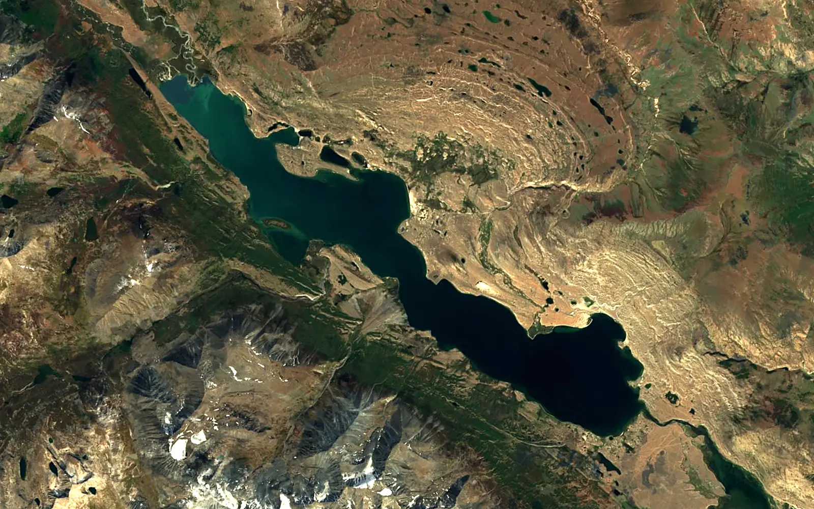 Khoton Lake seen from space (Sentinel-2)