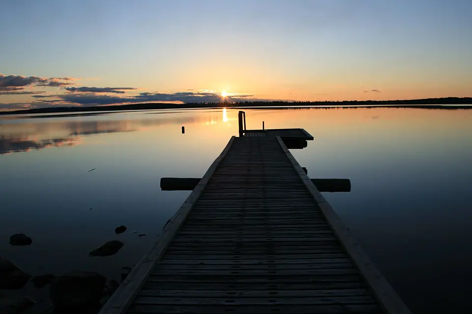 Sunset from Kiantajärven Leirintä - panoramio