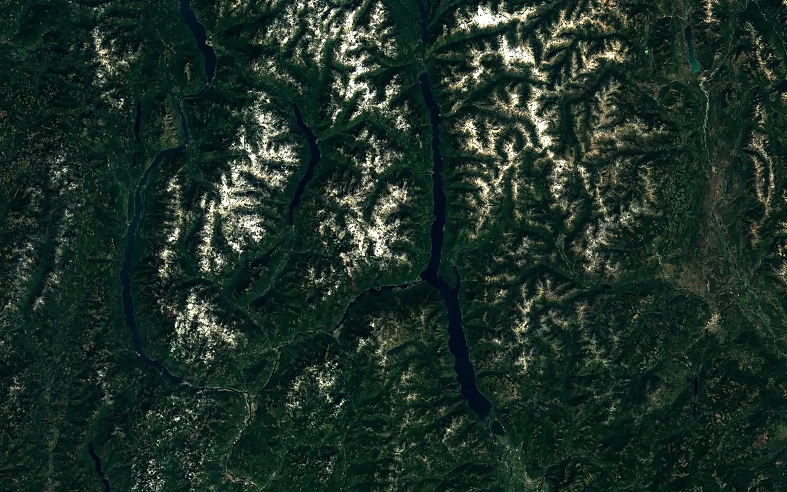 Kootenay Lake seen from space (Sentinel-2)