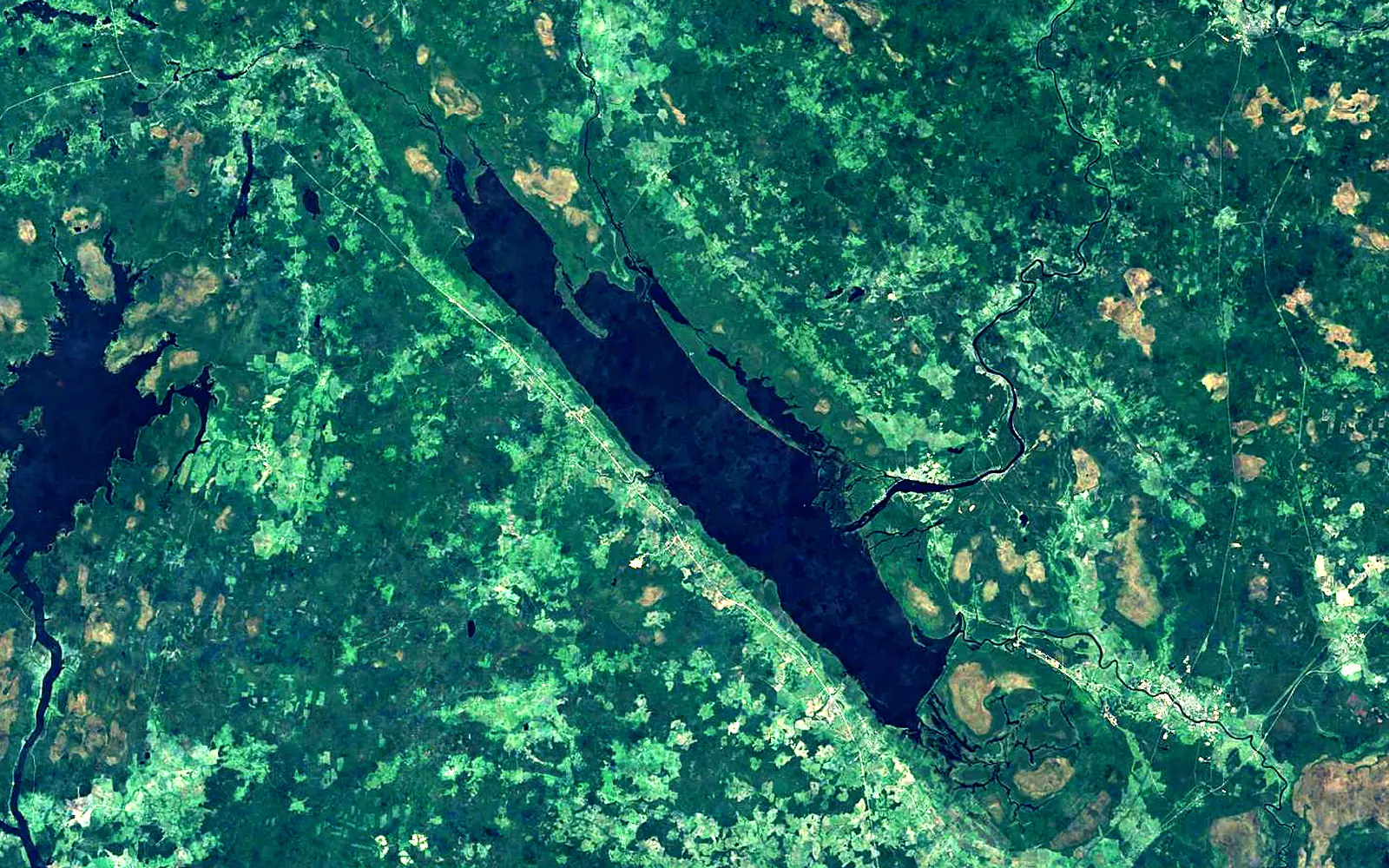 Kubenskoe seen from space (Sentinel-2)
