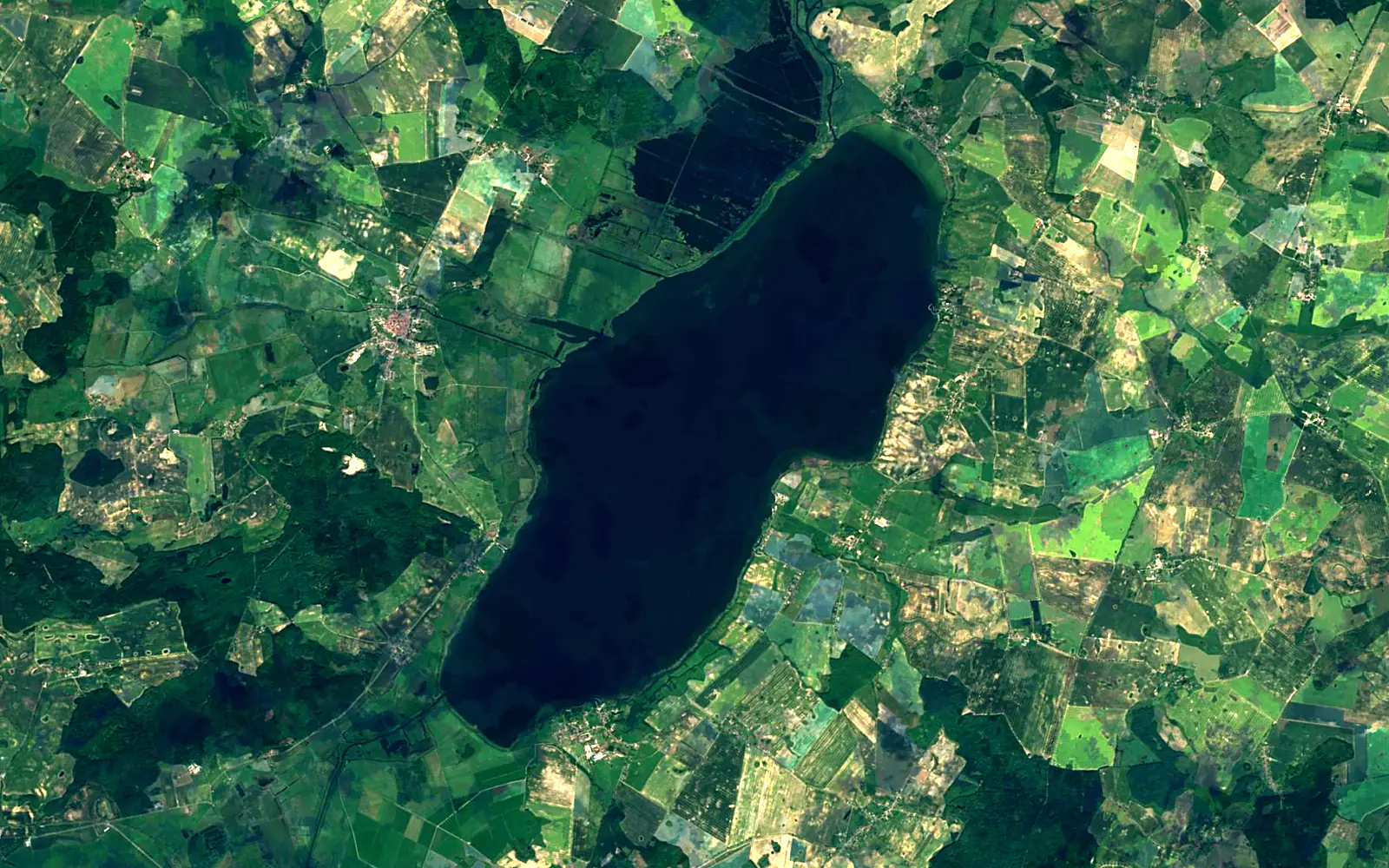 Kummerower See seen from space (Sentinel-2)