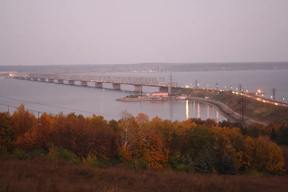 Bridge over Kuybyshev reservoir. Ulyanovsk. Russia. Мост через Куйбышевское водохранилище. Ульяновск. Россия - panoramio (3)