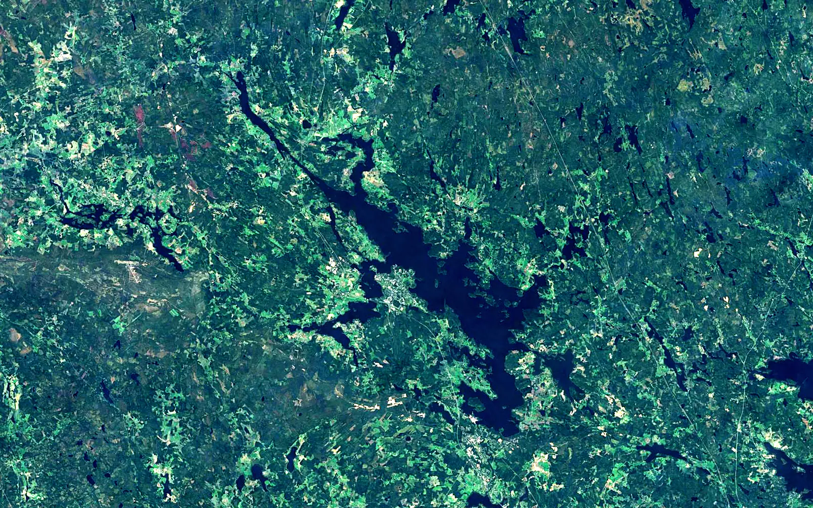 Kyrösjärvi seen from space (Sentinel-2)