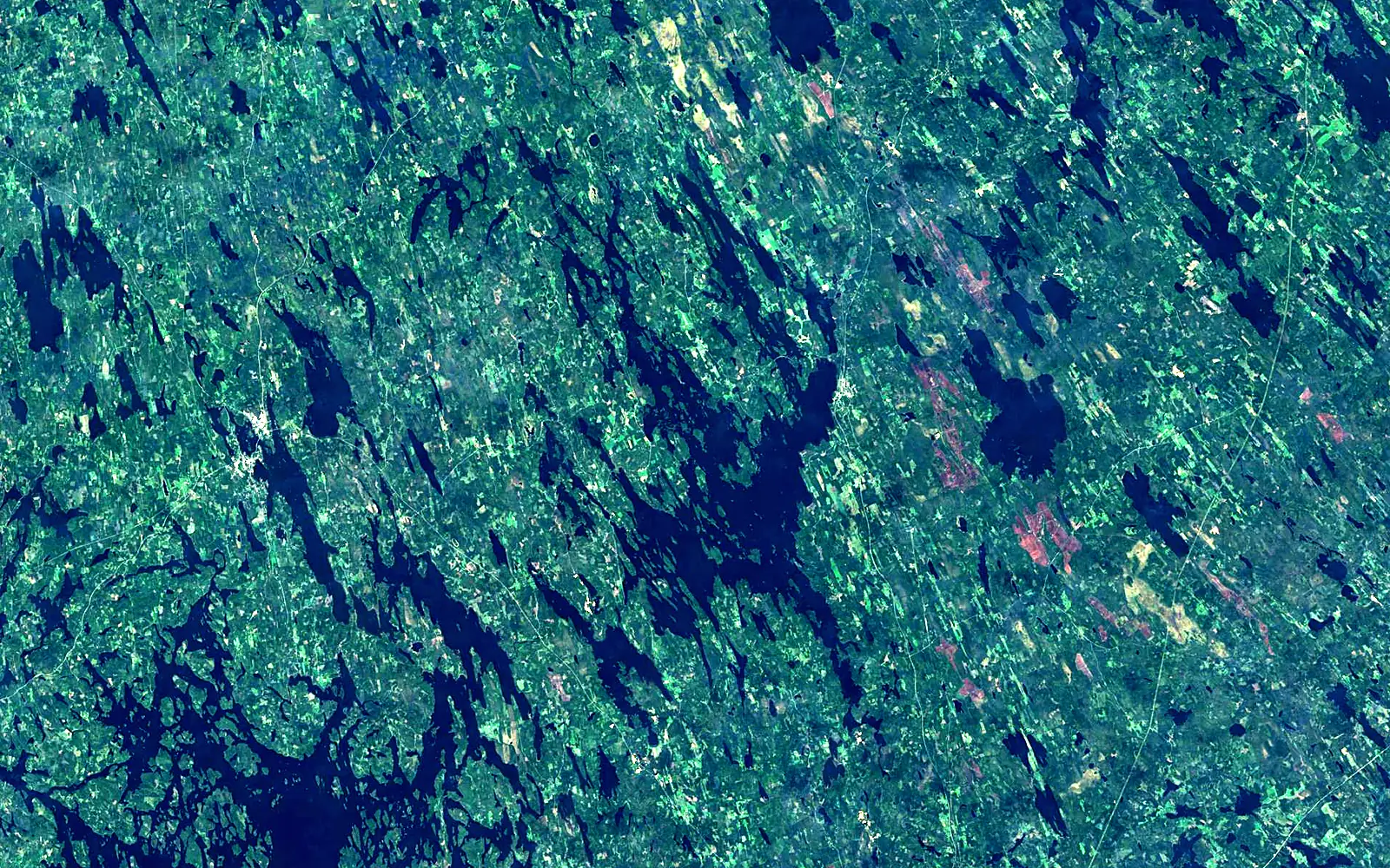 Kyyvesi seen from space (Sentinel-2)
