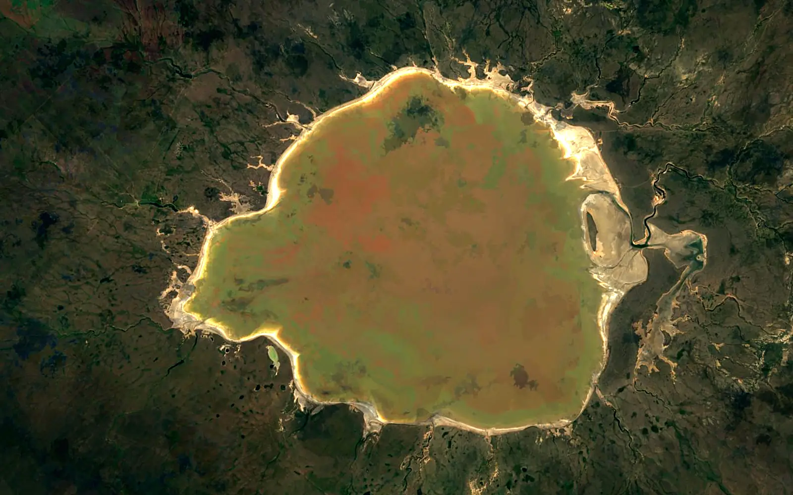 Kyzylkak seen from space (Sentinel-2)
