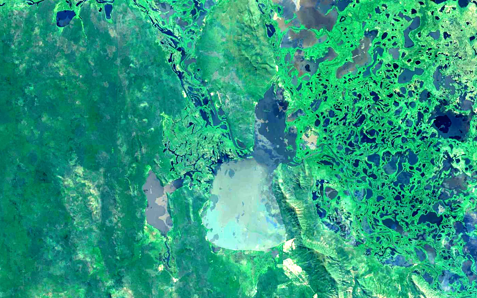 La Gaiba Lake seen from space (Sentinel-2)