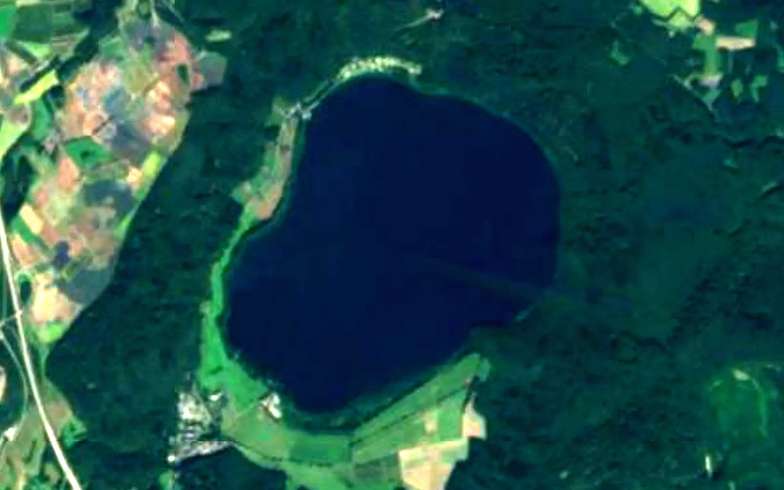 Laacher See seen from space (Sentinel-2)