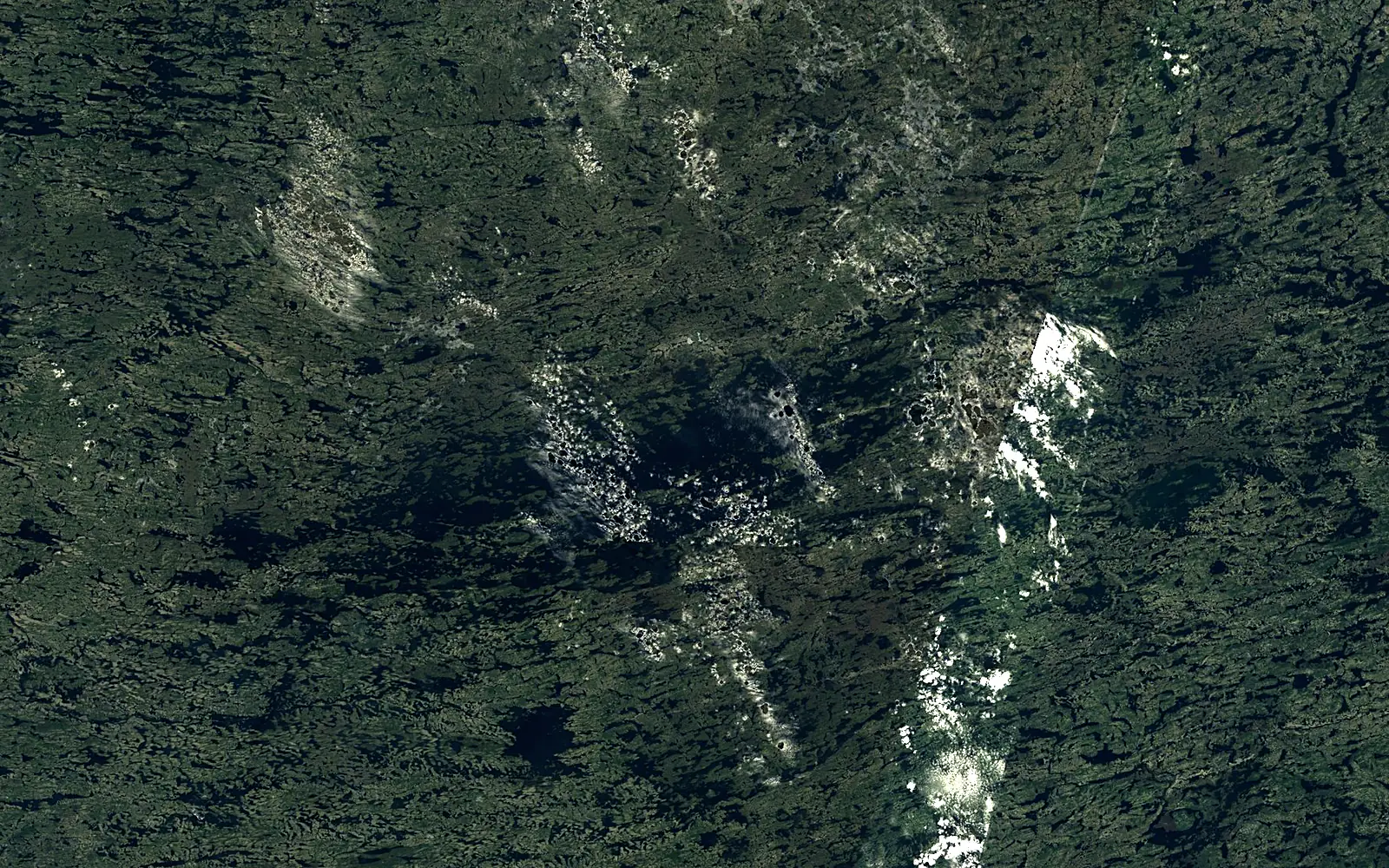 Lac Bienville seen from space (Sentinel-2)