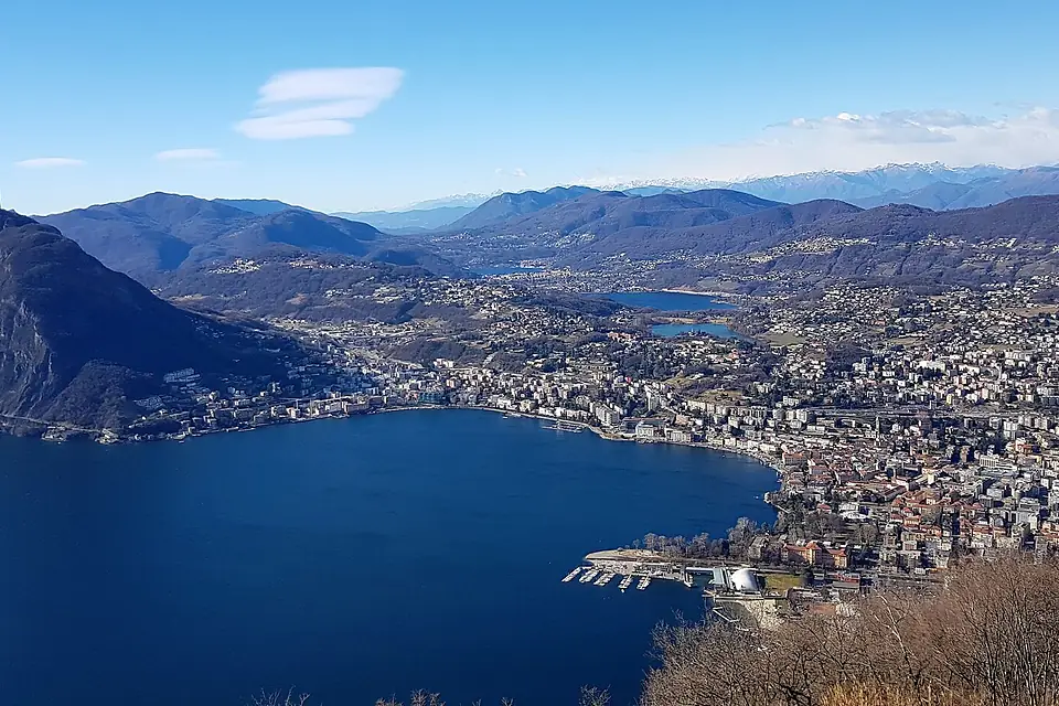 Lake Lugano from Monte Bre (3)