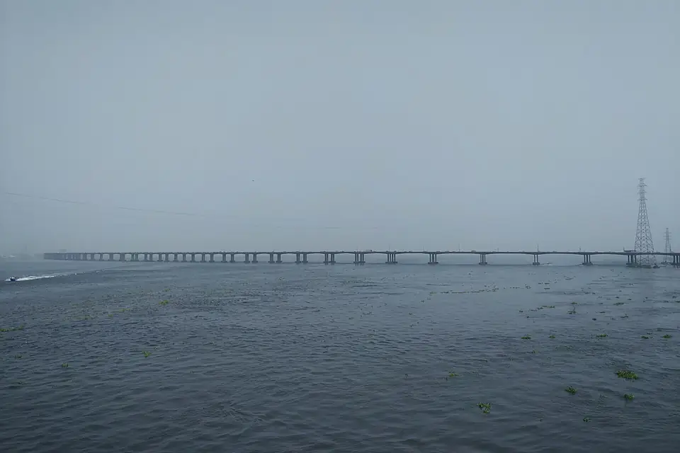 Foggy morning on Lagos lagoon