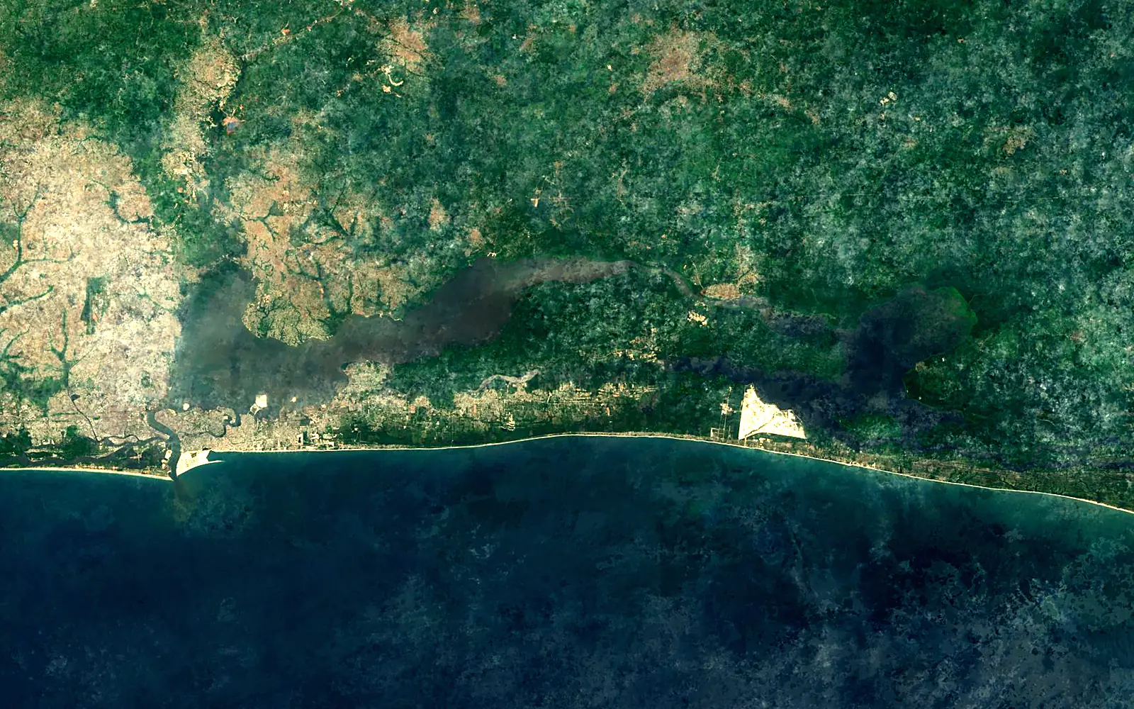 Lagos Lagoon seen from space (Sentinel-2)