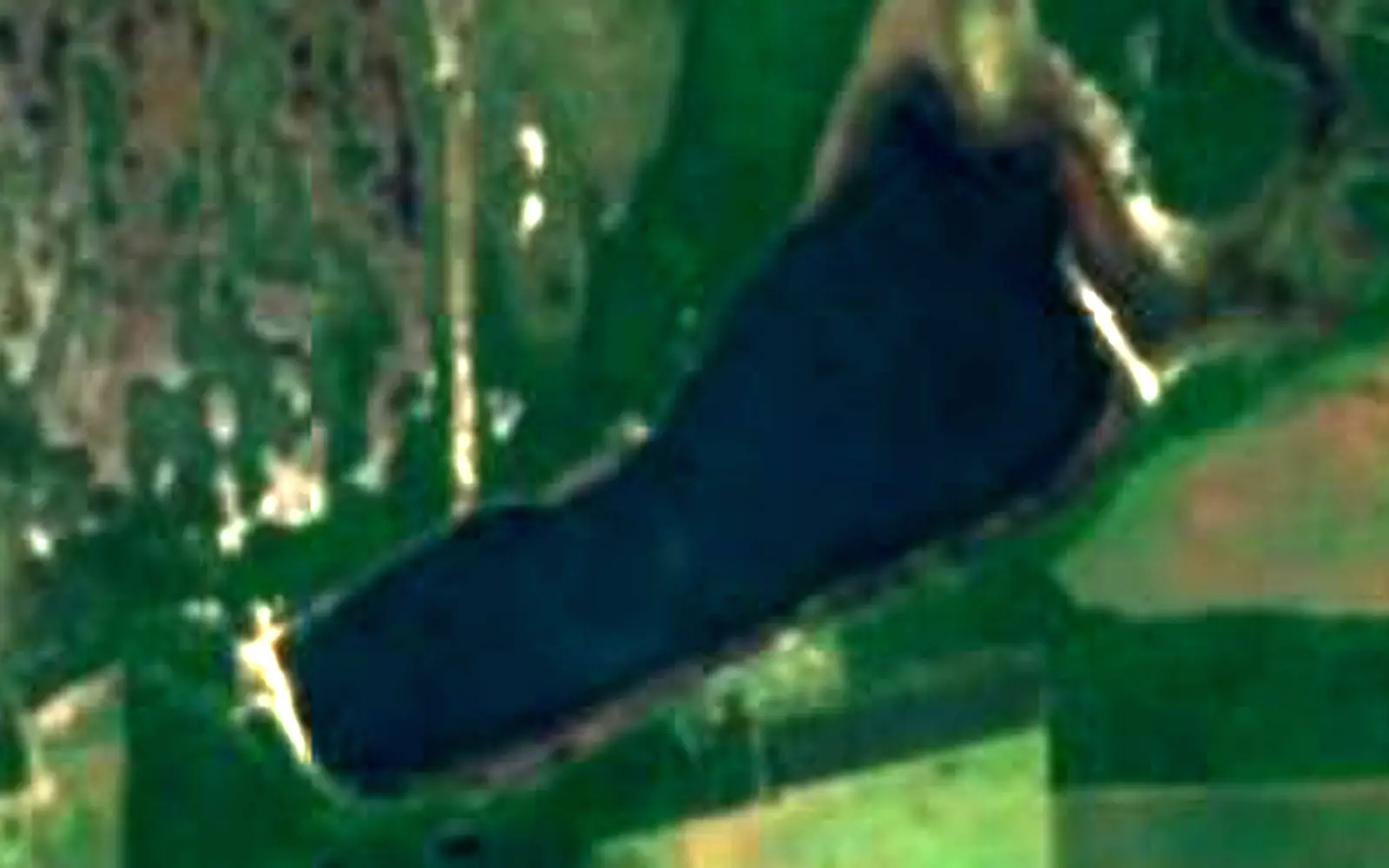 Laguna Blanca seen from space (Sentinel-2)