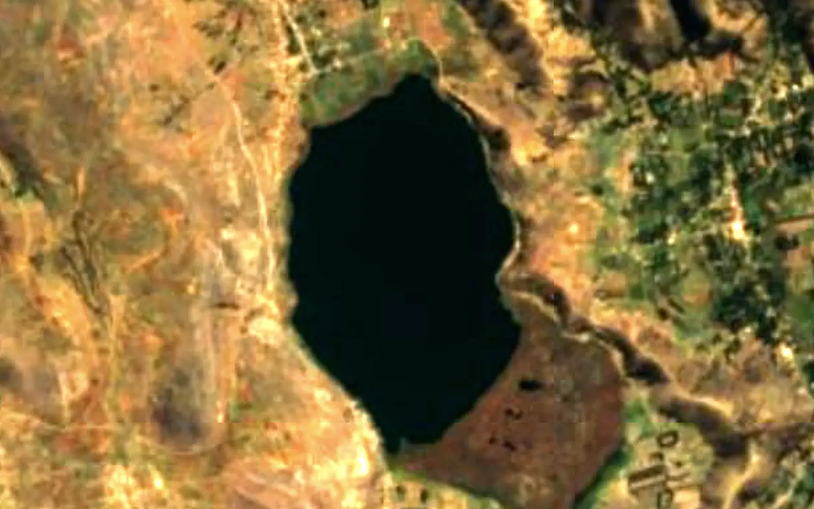 Laguna de Paca seen from space (Sentinel-2)