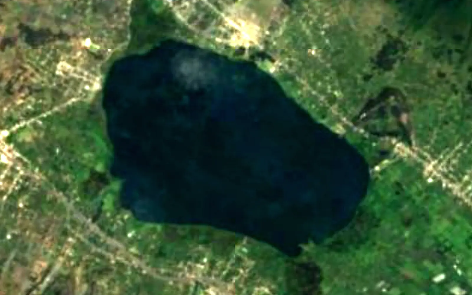 Laguna de San Pablo seen from space (Sentinel-2)