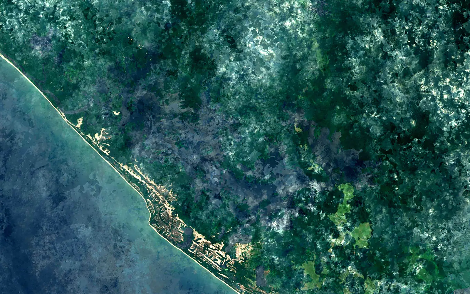 Lagune Ndogo seen from space (Sentinel-2)