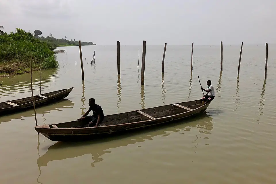 Boat on lake