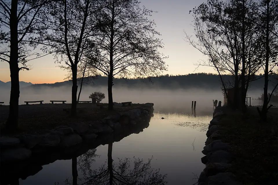 Crepuscolo - lago Alserio