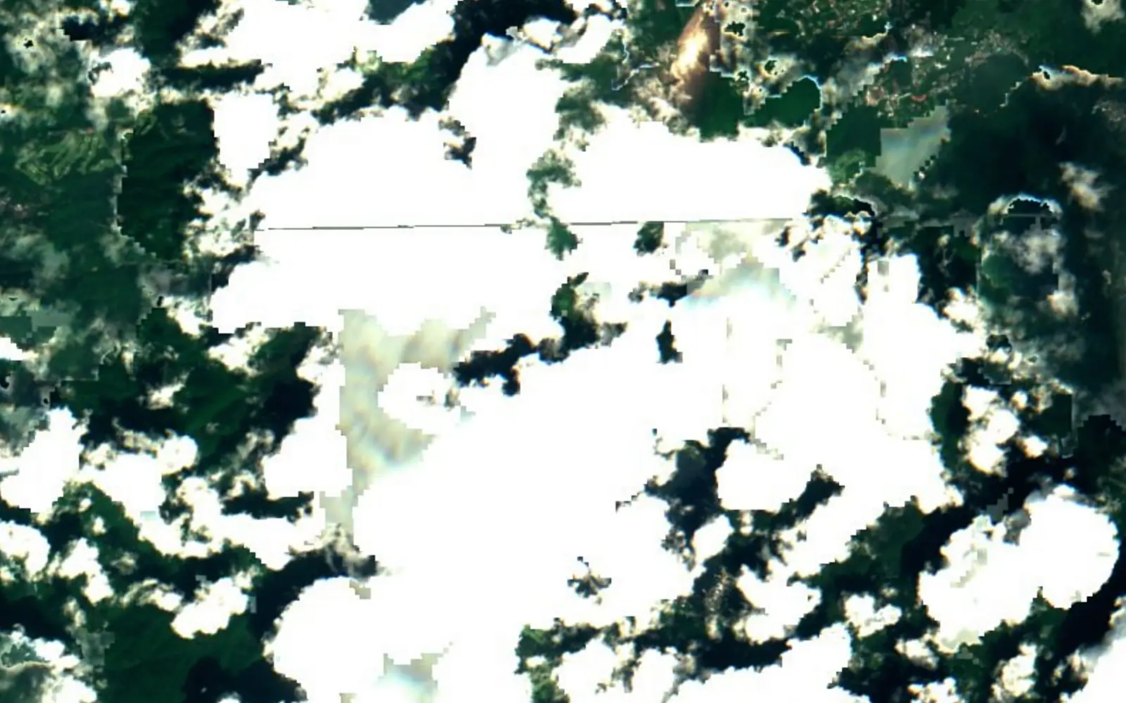 Lake Ashi seen from space (Sentinel-2)