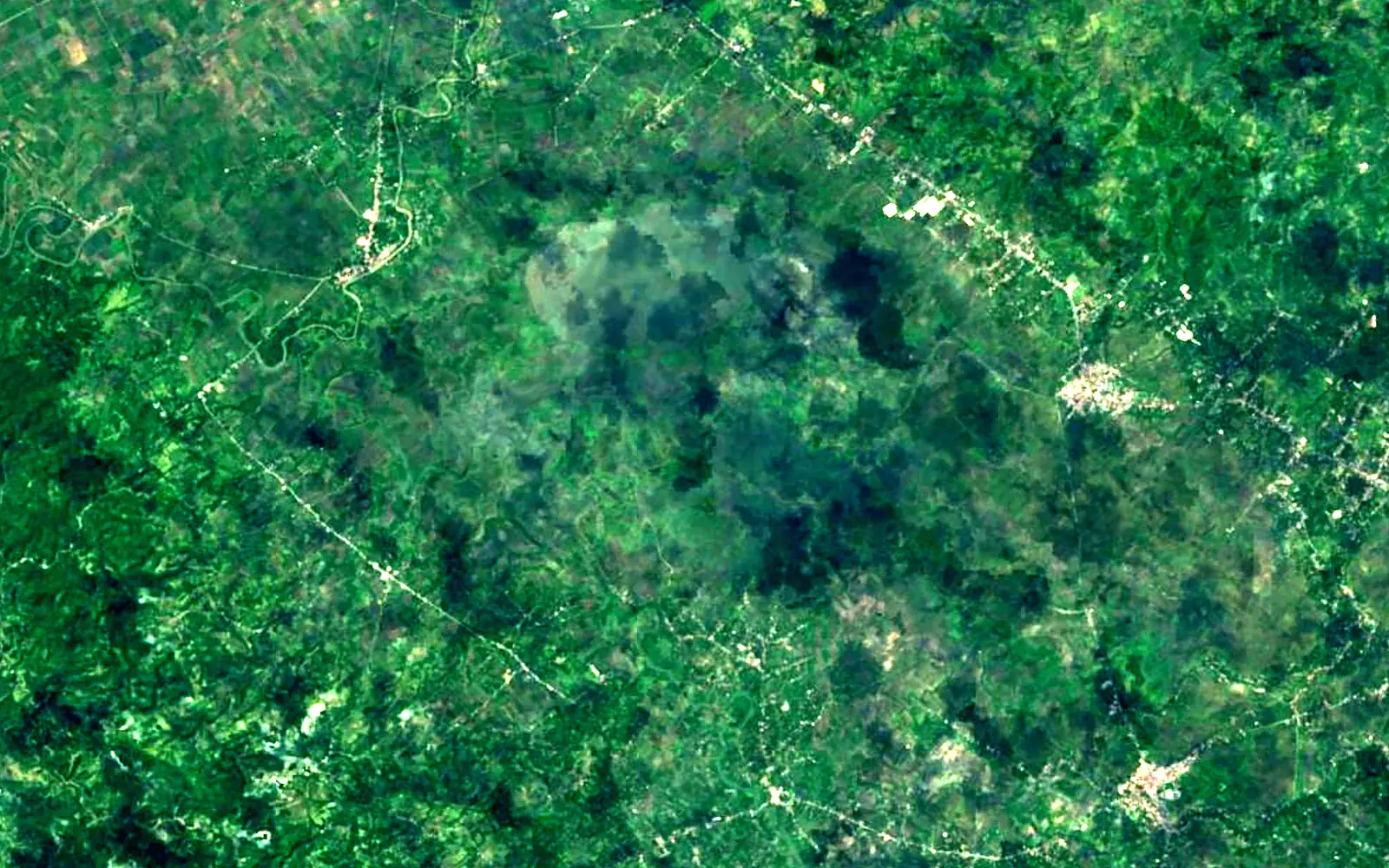 Lake Baao seen from space (Sentinel-2)