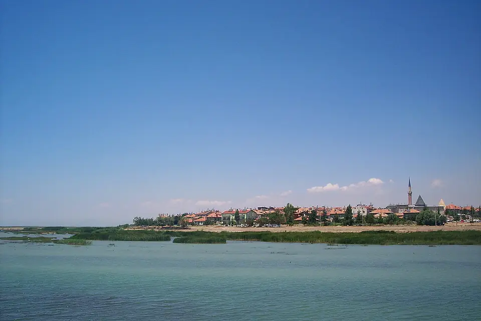 Beysehir from Lake Beysehir