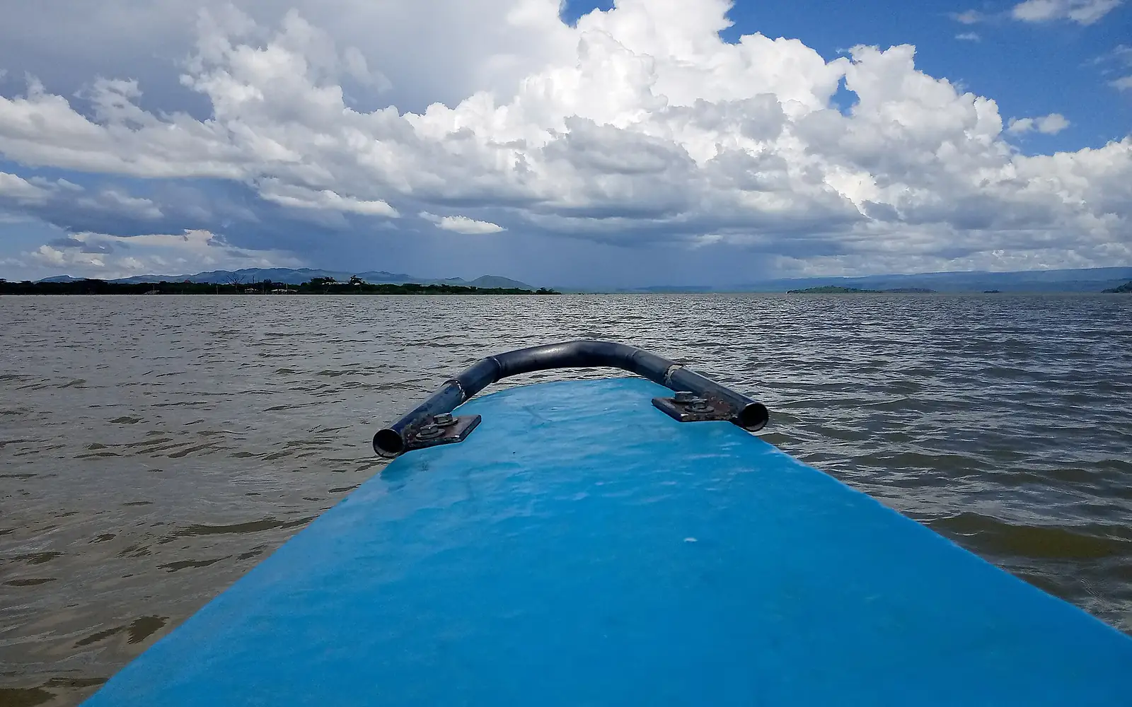 Boat on Lake Bogoria
