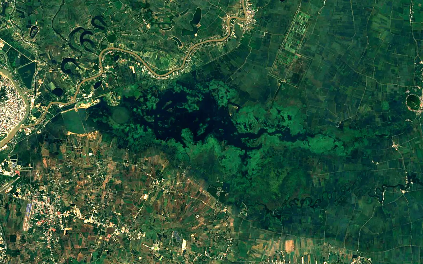 Lake Boraphet seen from space (Sentinel-2)