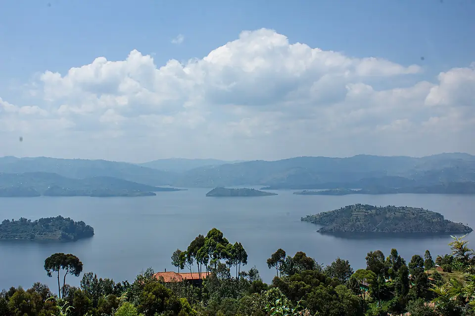 Burera lake hill view