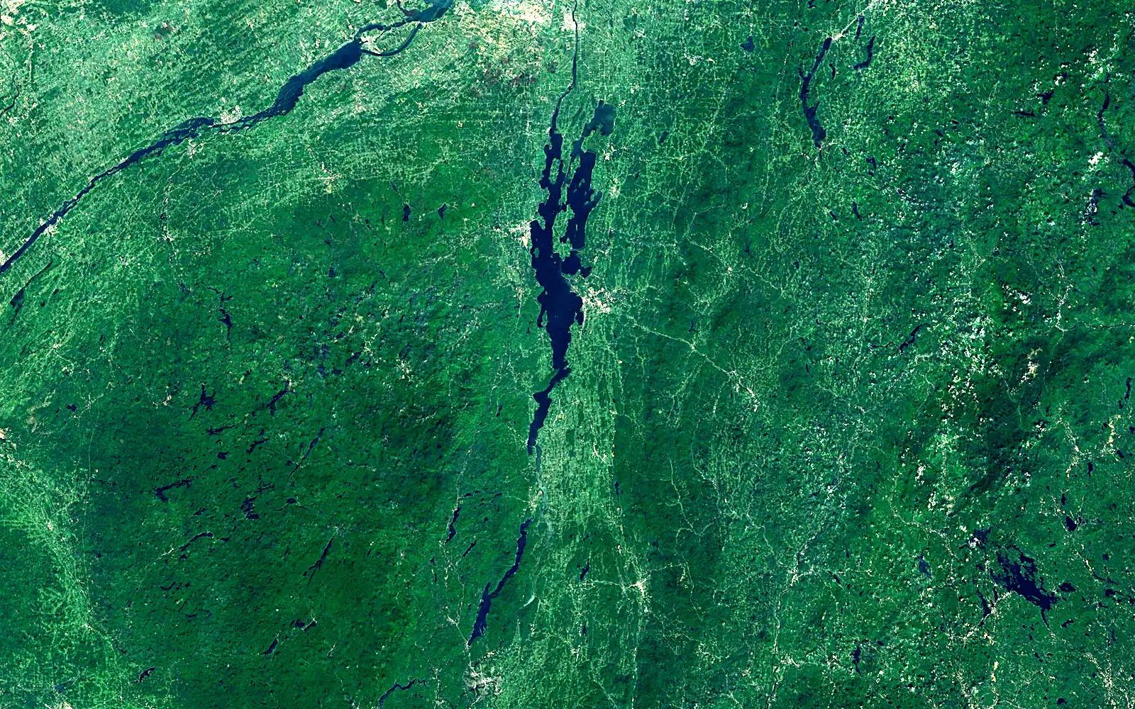 Lake Champlain seen from space (Sentinel-2)