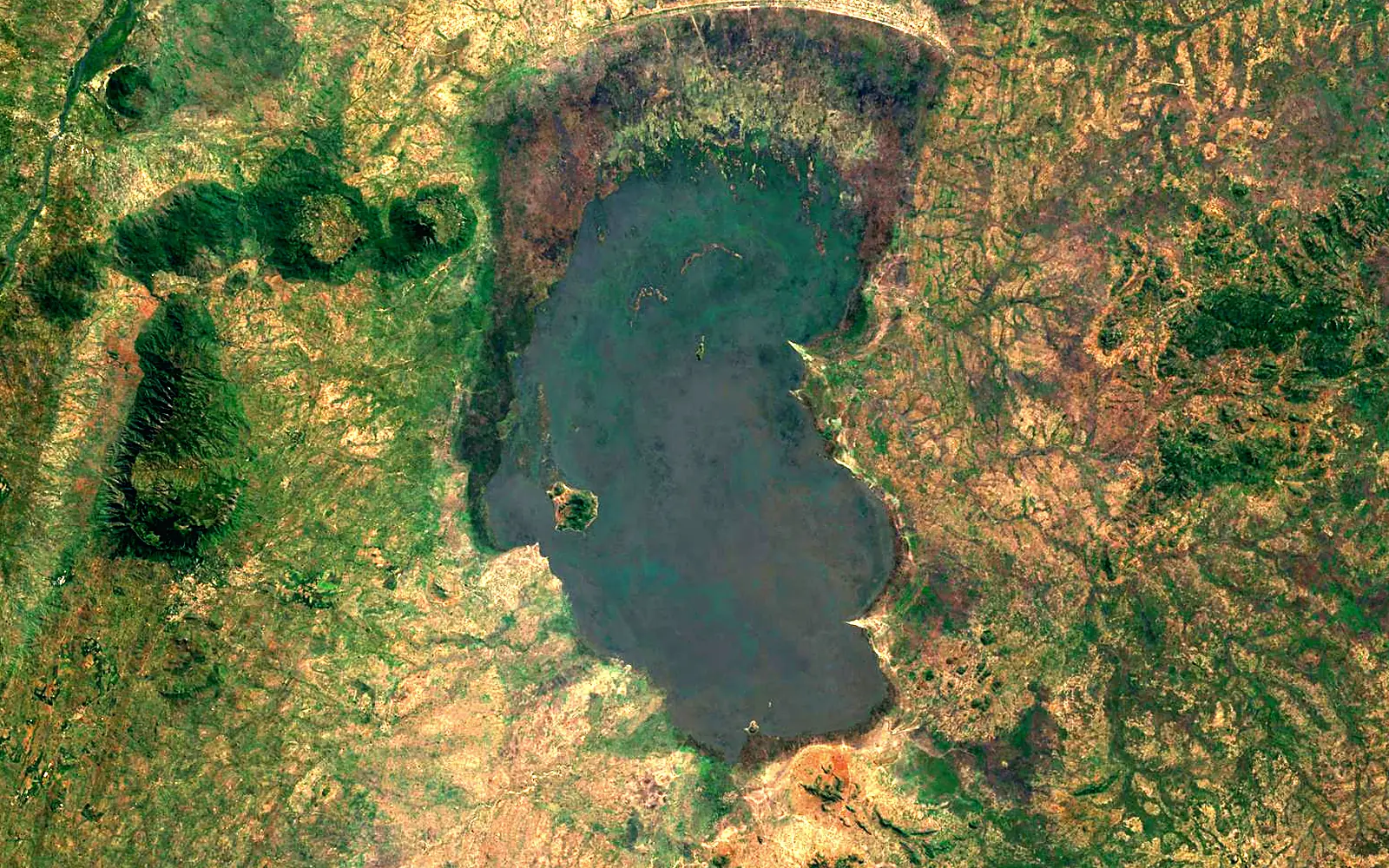 Lake Chilwa seen from space (Sentinel-2)