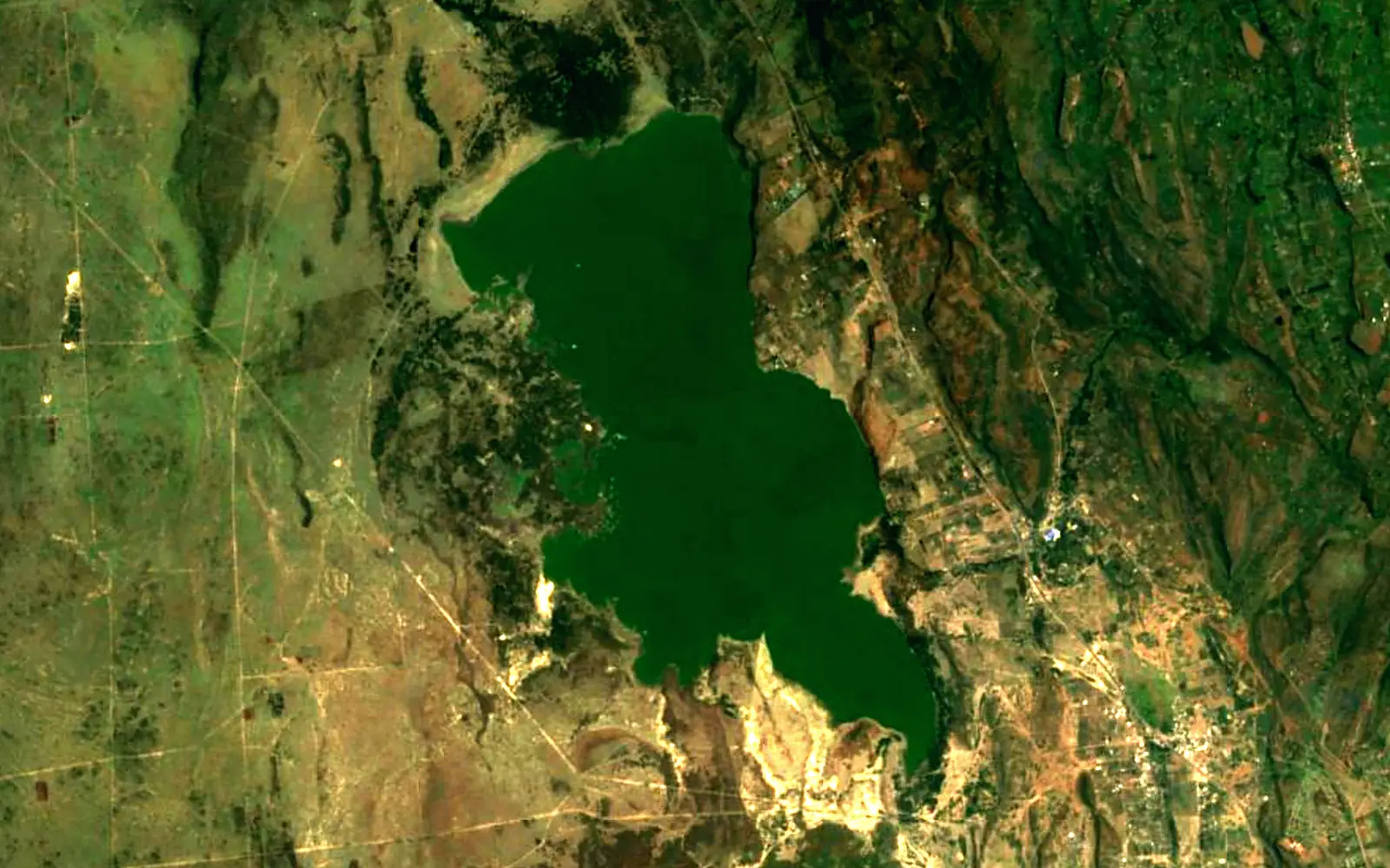 Lake Elmenteita seen from space (Sentinel-2)