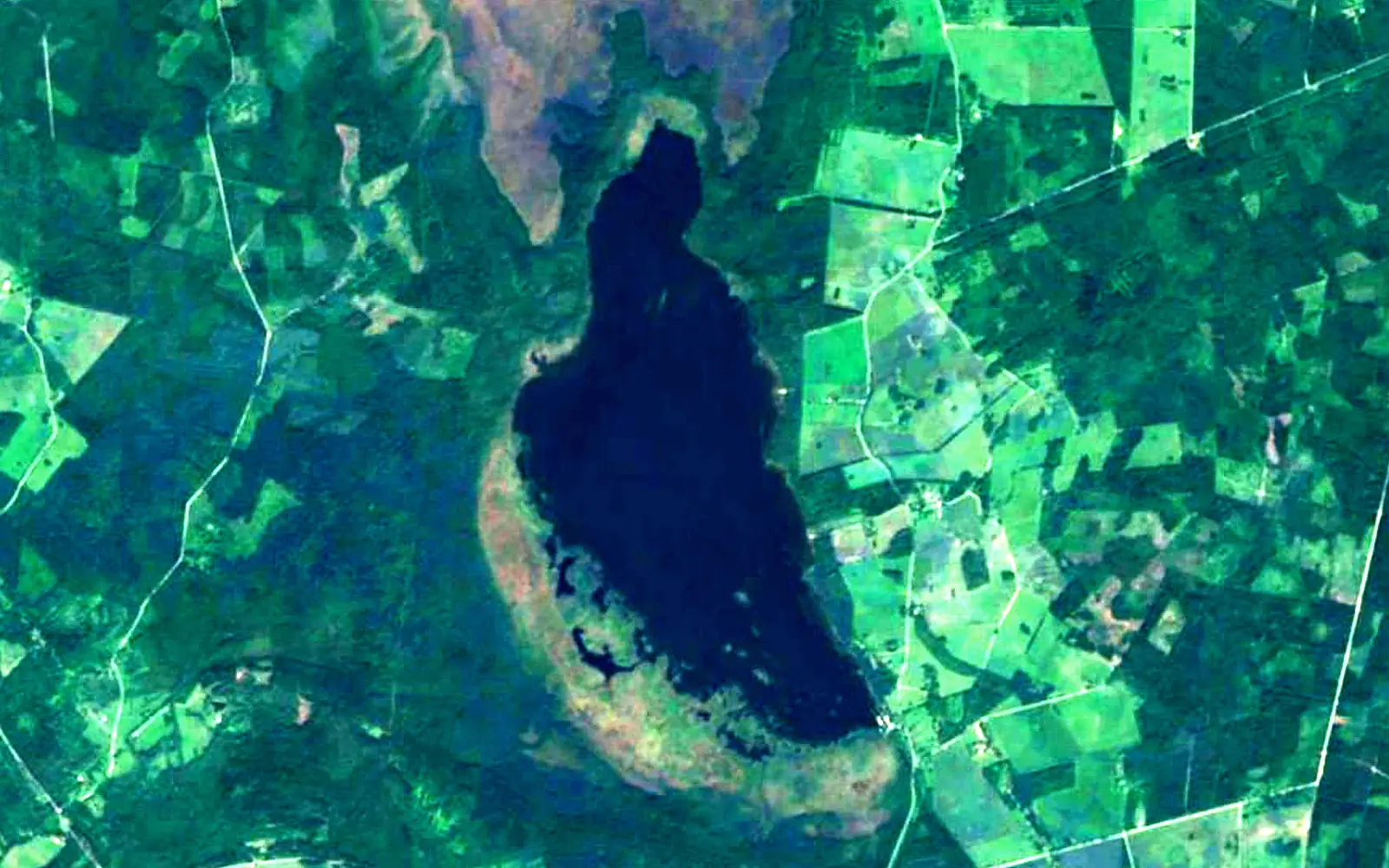 Lake Ermistu seen from space (Sentinel-2)