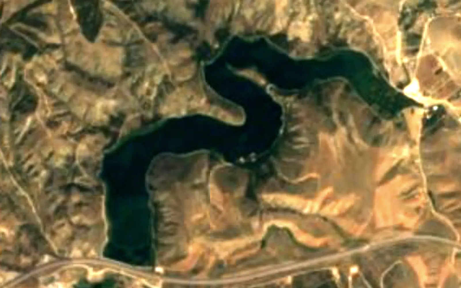Lake Eymir seen from space (Sentinel-2)
