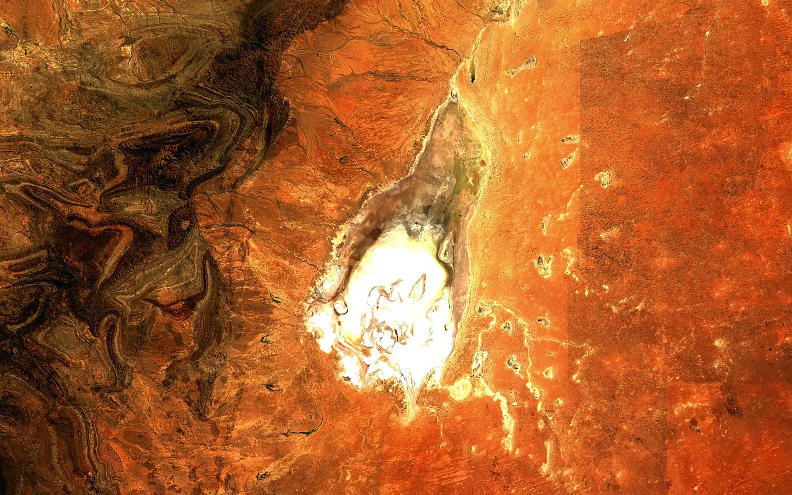 Lake Frome seen from space (Sentinel-2)