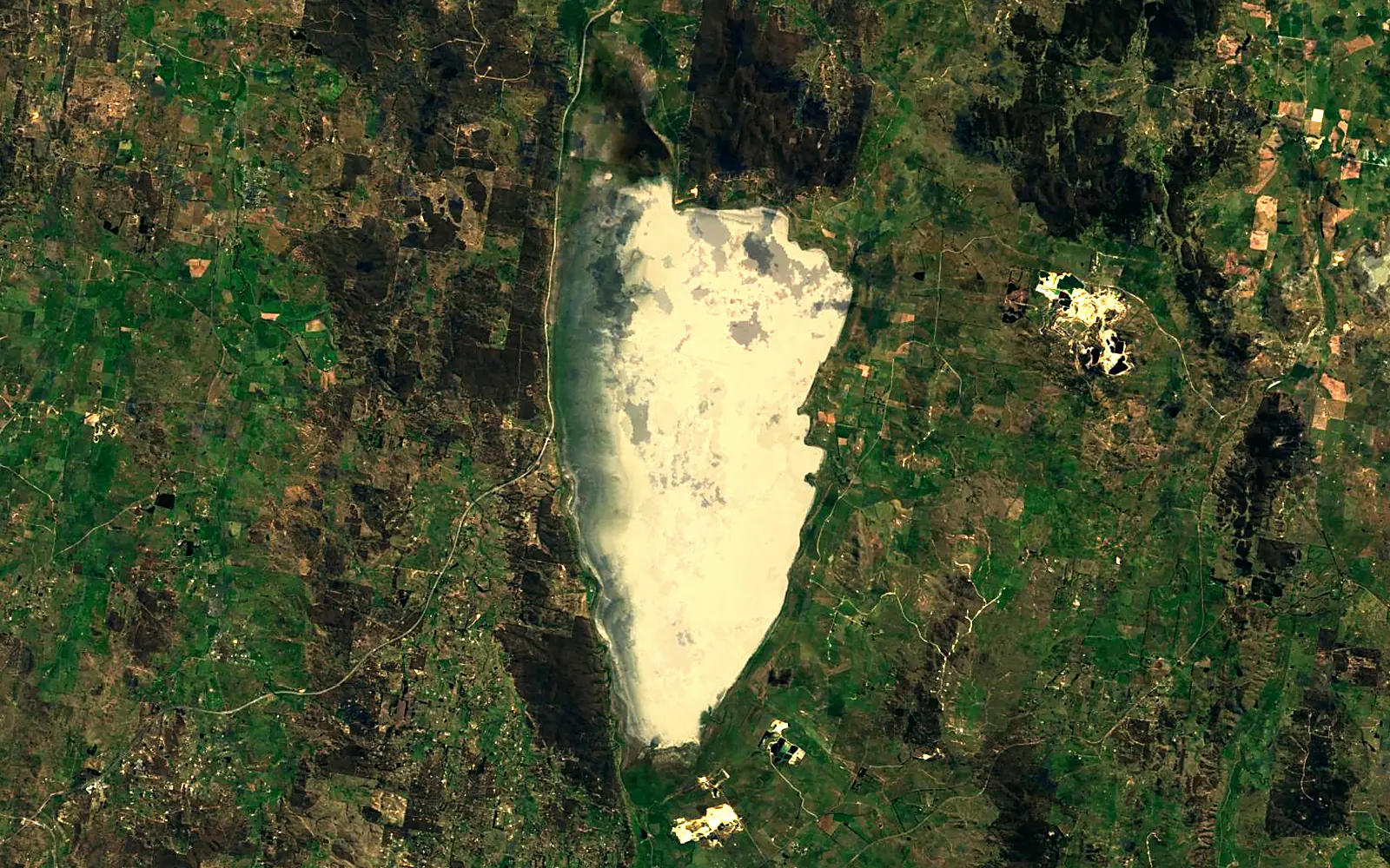 Lake George seen from space (Sentinel-2)