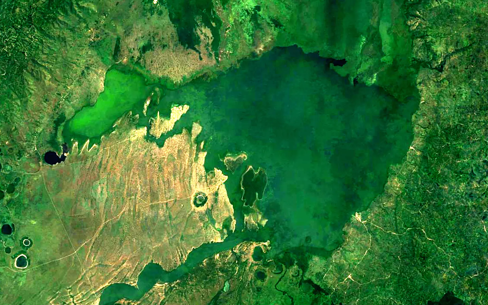 Lake George seen from space (Sentinel-2)