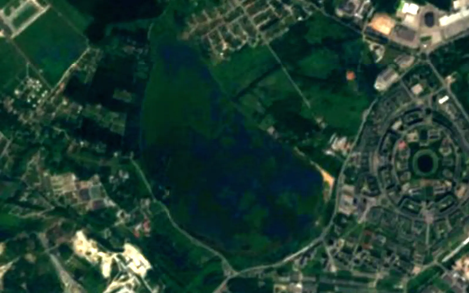 Lake Harku seen from space (Sentinel-2)