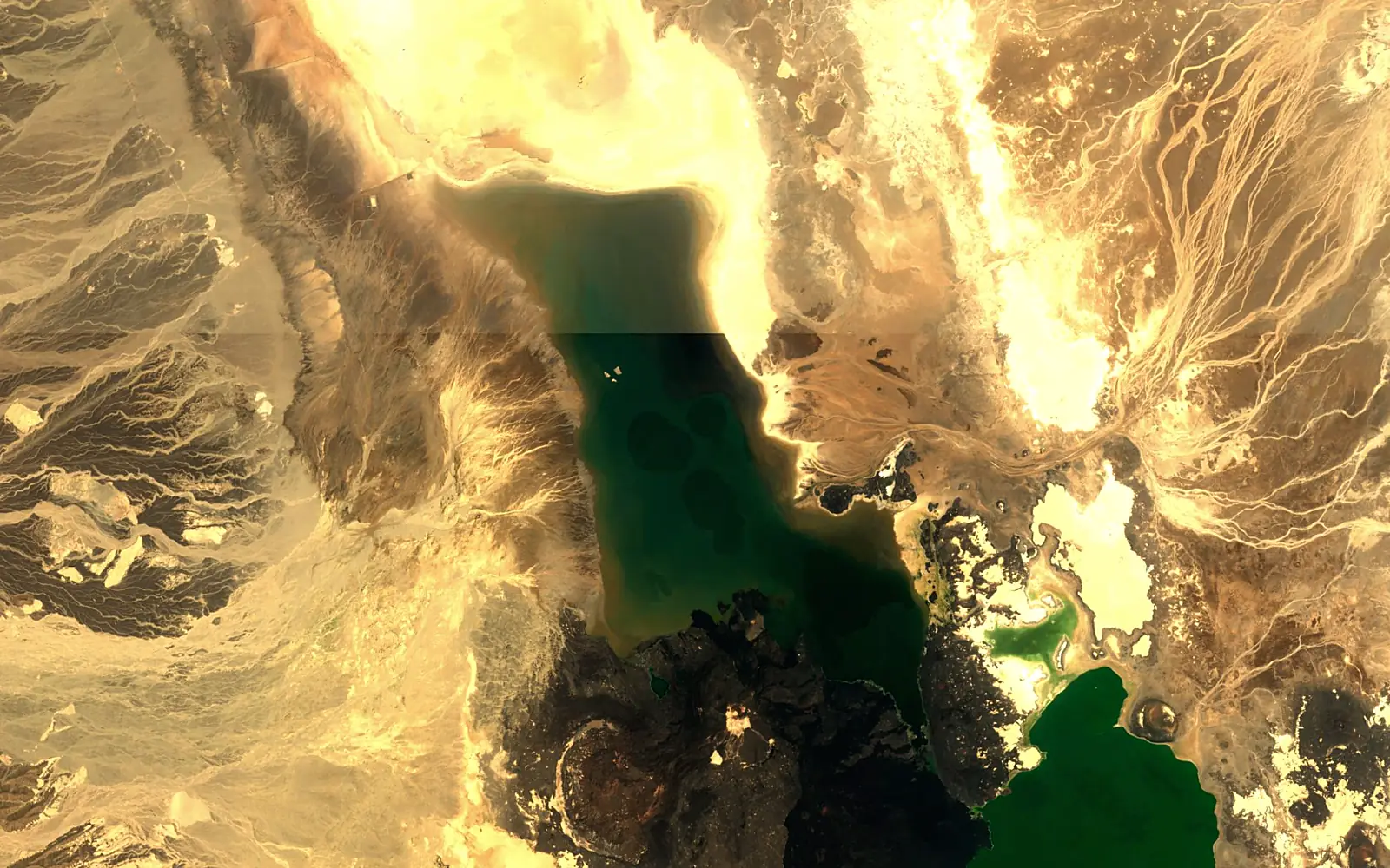 Lake Karum seen from space (Sentinel-2)