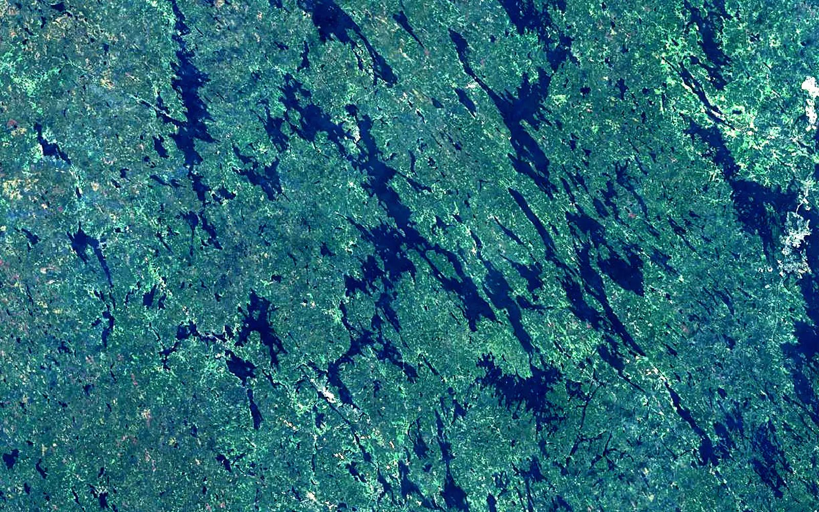 Lake Keitele seen from space (Sentinel-2)